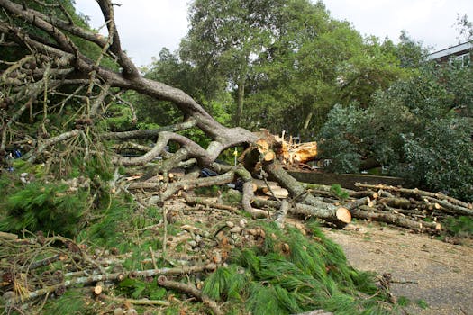 Stormschade gemeld op Bonairelaan in Hilversum
