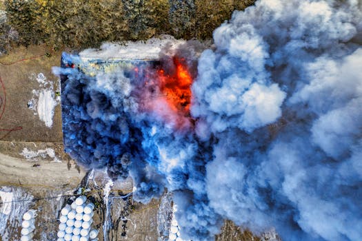 Grote brand in bijgebouw aan 't Breukeleveense Meentje in Loosdrecht
